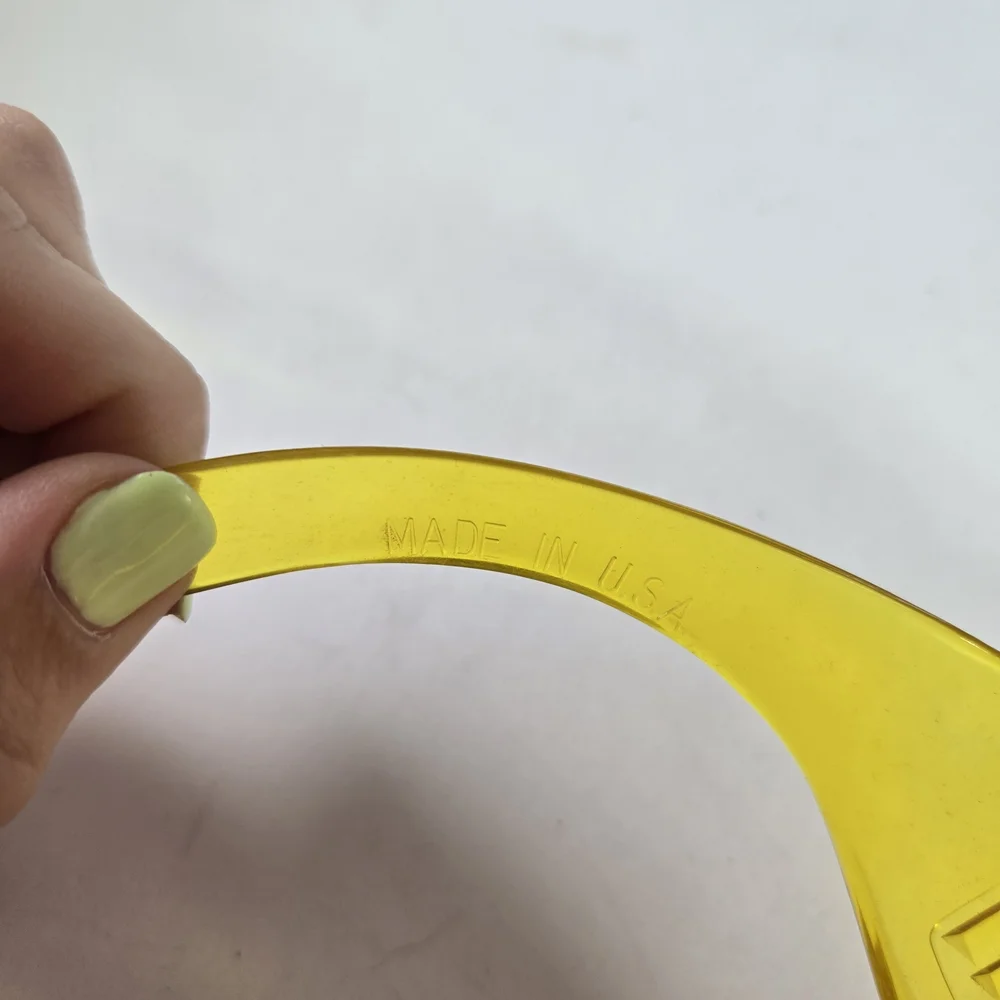 Yellow Chunky Safety Glasses